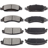 ECCPP D1363-8472 D1194-8312 Front & Rear Semi Metallic Disc Brake Pad Set Fit For Cadillac Escalade 2008-2014,For Cadillac Escal
