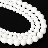 Song Xi White Tridacna Natural Stone Beads for Jewelry Making - 6mm Gemstone Beads