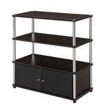 Convenience Concepts Designs2Go Highboy TV Stand with Storage Cabinets and Shelves for TVs up to 40 Inches, Espresso