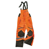 Ergodyne GloWear 8928 Insulated Thermal Bib Overalls, High Visibility, Weather-Resistant, Orange, Small