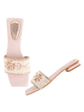 Shoetopia Women'S Block Heel Sandal,Rose-Gold,7,B0DCSH4NCS