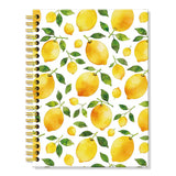 ERHACHAIJIA Watercolor Lemons Lined Spiral Notebook Gifts for Women Her