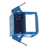 Carlon SC200DV Dual Voltage Outlet Box/Bracket, 2 Gang, 4.04Inch Length by 3.69Inch Width by 3.67Inch Depth, Blue