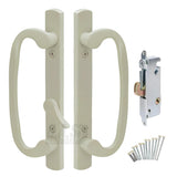 8.5 Legacy Sliding Patio Glass Door Handle Set - Offset Latch, Non-Keyed, Gold - Sash Controls 2265 Handle - Includes 45 Mortise
