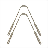 Stainless Steel Tongue Cleaner (Pack Of 2) Premium Tongue Cleaner Flexible Tongue Plaque Remover Easy To Handle Smooth