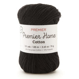 Premier Yarns Home Cotton Yarn, Solid Black
