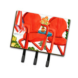 Caroline'S Treasures Red Chairs Patio View Leash Or Key Holder 6140Th68, Triple, Multicolor
