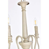 Living District Flynx 4-Light Mid-Century Metal Pendant In Weathered Dove
