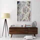 Cline River Showing Heavy Siltation And Braiding, Jasper National Park, Alberta, Canada-Paper Art-42,,X62,,