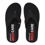 Ortho Joy Men'S Extra Soft Doctor Ortho Comfortable Slippers (Black 7 Uk),Black,7,B09Q127D9S