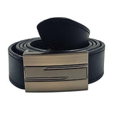 Exotique MenS Black Formal Leather Belt | Premium Genuine Leather Office & Formal Belt | Adjustable Buckle |Bm0144BkL