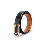 Gil Genuine Leather Black Belt For Men Perfect For Formal And Casual Wear With Adjustable Waistband Buckle, SnakePrint Classic