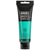 Liquitex BASICS Acrylic Paint, 118ml (4oz) Tube, Bright Aqua Green