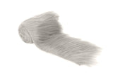 FabricLA Platinum Gray Shaggy Plush Faux Fur Strips - Craft Fur for Gnomes, Cosplay, and DIY Projects | 4 X 60