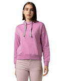 Fyltr Women'S Casual Hoodie With Stripe Tape - Rib Hem & Cuff | Drop Shoulder | Casual Winterwear For Women,Cotton Candy Blush,Cotton Candy Blush,L