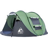 HEWOLF 3-4 Person Pop Up Tents for Camping Easy Set Up Pop Up Tent Waterproof Portable Tent Automatic Setup with 2 Bigs Doors Fa