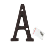 roslyong 3 Inch House Numbers and Letters, Vintage Address Letters for Outside, Cast Iron Solid Metal Letter A (Matching Screws