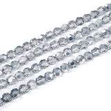 1000pcs Czech Faceted Round Crystal Glass Beads 4mm Small Tiny Spacers Bulk Silver Shade