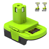 ZWDXRB for Ryobi to Milwaukee Battery Adapter, for M18 Battery and for Dewalt Work for Ryobi 18V Tool