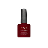 CND Shellac Gel Nail Polish, Long-lasting NailPaint Color with Curve-hugging Brush, Red/Burgundy Polish, 0.25 fl oz