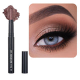 SAUBZEAN Caramel Eyeshadow Stick Makeup, Cream Shimmer Eye Shadow Pencil, Hypoallergenic Waterproof Long Lasting Crayon, Smooth