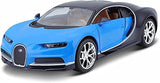 Maisto 1:24 Scale Bugatti Chiron DieCast Vehicle (Colors May Vary)