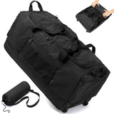 Laripwit Collapsible Duffle Bag with Wheels 130-170L Extra Large Expandable Travel Duffel Bag for Men Women Heavy Duty Military