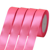 Hot Pink Satin Ribbon 1 inch-25mm 100 Yards Flower Bouquet Decorative Ribbon Gift Package Wrapping Ribbon for Hair Bow Clips Sup