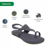 Ortho Joy Fancy Doctor Sandals|| Stylish Casual Slippers For Women,Grey,5,B0B6G15LPW