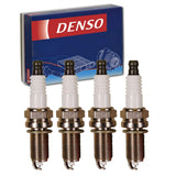 4 pc DENSO Iridium Long Life Spark Plugs compatible with Hyundai Sonata 1.6L 2.0L 2.4L L4 2011-2016