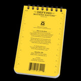 Rite In The Rain Weatherproof Top Spiral Notebook, 3 X 5, Yellow Cover, Universal Pattern (No. 135)