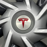 Wheel Decals for Tesla Model Y & Tempest, 5-pc Set (Red Multi-Coat)
