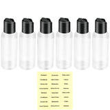 Gmleey 6 Pack Travel Bottles For Toiletries, 3.4oz Travel Size Containers Leak-Proof Tsa Approved Travel Containers Bottle For S