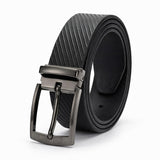 MenS Genuine Leather 35Mm Wide Belt For Jeans And Dress Pants Adjustable Buckle, Durable Full Grain Leather Ranger In Black B