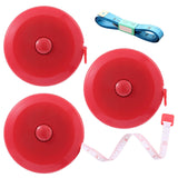 Tape Measures Retractable, Fabric Measuring Tape, 60 Inch Small Sewing Tape Measure for Craft Nursing Medical Travel(3 Pack/Red)
