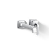Kohler 26431-4-CP Riff Wall-Mount Single-Handle Bathroom Sink Faucet, 1.2 gpm, Polished Chrome