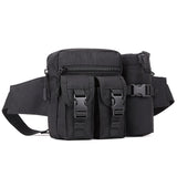 Tactical Waist Pack With Detachable Water Bottle Holder Pocket Fanny Pack & Outdoor Lumbar Bag for Hiking Travelling Climbing Cy