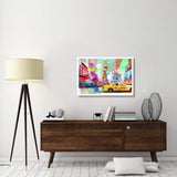 Taxis In Times Square 2.0-Paper Art-38,,X26,,