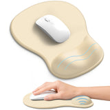 ZapDesk Ergonomic Mouse Pad with Wrist Rest, Gel Wrist Support, Beige