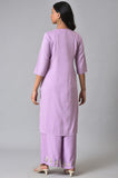 W For Woman Women'S Viscose Regular Kurta (23Few18933-218673_Petal Purple Purple 3Xl