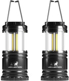 MalloMe LED Camping Lantern Flashlights 2 Pack - Super Bright - 350 Lumen Portable Outdoor Lights - AA Batteries Required, Not I