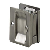 Richelieu Hardware 1700ANPSBC Onward Pocket Door Pull, Passage Lock, 3 1/4 in (82 mm), Rectangular, Antique Nickel