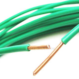 PHAT SATELLITE INTL - Solid Pure Copper Grounding Cable, 12 AWG Core, THW PVC Jacket, Wet Dry Indoor Outdoor Aerial Usage, Appli