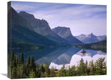 Wild Goose Island In St MaryS Lake, Glacier National Park, Montana-Canvas Art-24X18