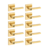 Kwikset Halifax Entry Door Handle with Lock and Key, Secure Keyed Reversible Lever Exterior, for Front Entrance and Bedrooms, Sa