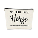 BARPERY Horse Gifts - Horse Lovers Small Makeup Bag, Funny Cosmetic Bag for Women, Christmas & Birthday Gifts