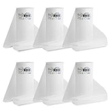 Expo International Pack of 6 Premium Shiny Spools of 6 Inch X 25 Yards | White Tulle