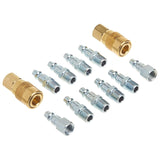Milton (S210) 1/4 NPT MStyle Coupler and Plug Kit, (12Piece)