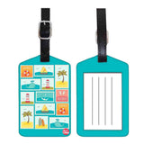 Nutcase Designer Luggage Travel Baggage Tags Single Tag With Name Card Inside Holiday