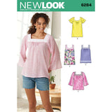 Simplicity Creative Patterns New Look 6284 Misses Pullover Top in Two Lengths, A (10121416182022), Black